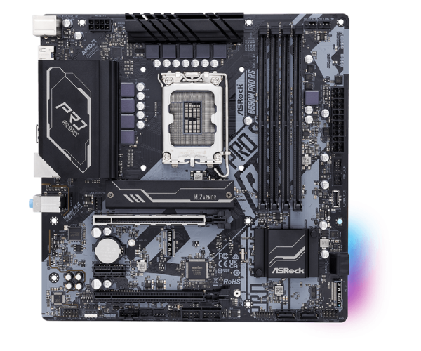 PLACA ASROCK B660M PRO RS, LGA 1700, DDR4 4800MHZ (OC), M.2 (PCIE GEN4 X4), 1 PCIE 4.0. - Imagen 3