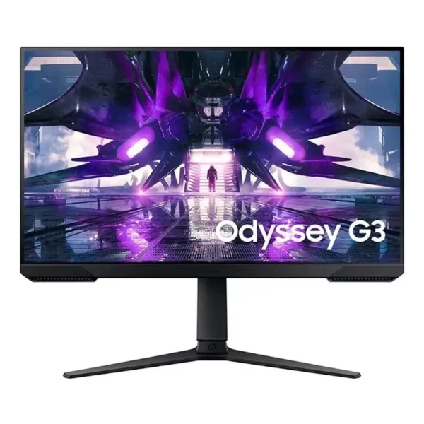 Monitor plano gaming SAMSUNG Odyssey G3, 27" FHD VA, HDMI, Display Port, HAS, negro