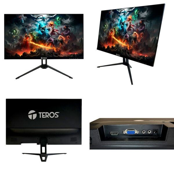 Monitor plano TEROS TE-2712S, 27" FHD IPS, HDMI, VGA - Imagen 3