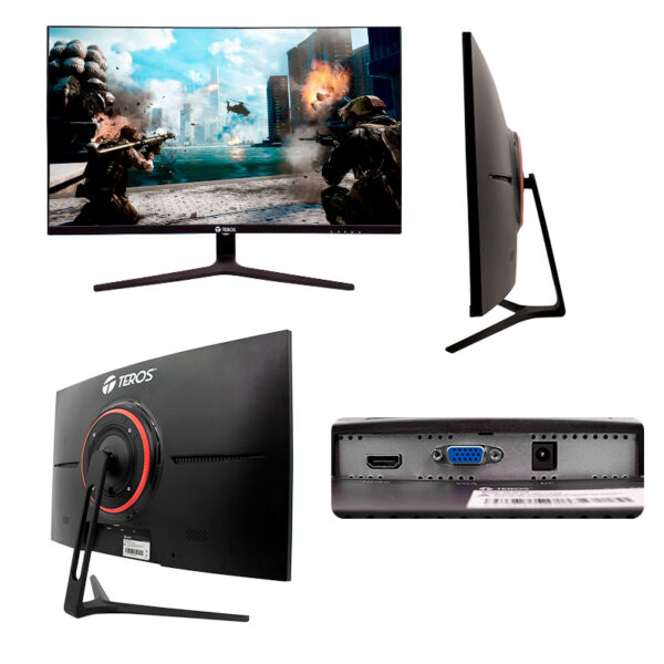 Monitor curvo TEROS TE-2731S, 27" FHD VA, HDMI, VGA - Imagen 3