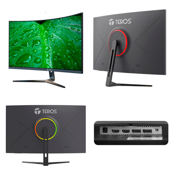 Monitor curvo TEROS TE-3250S, 31.5" 2K QHD VA, HDMI, DP - Imagen 2