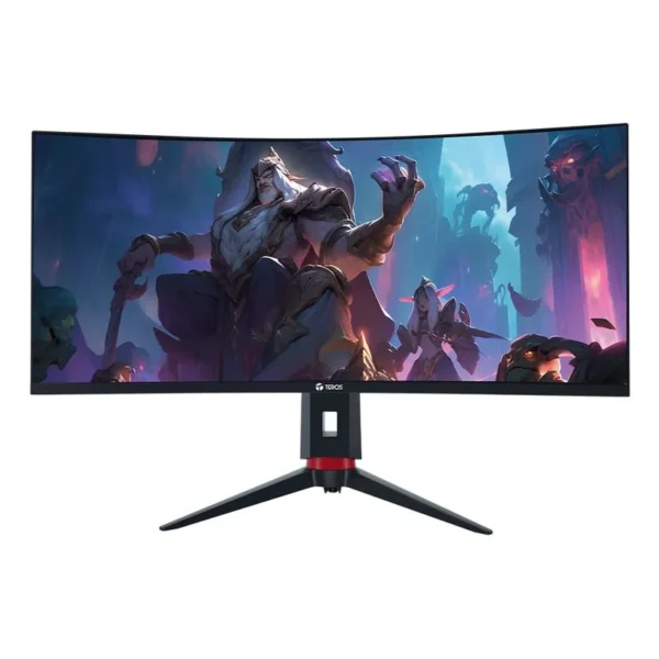 Monitor curvo gaming TEROS TE-3410G, 34" UWQHD VA, 165 Hz, 1 ms, HDMI, DP