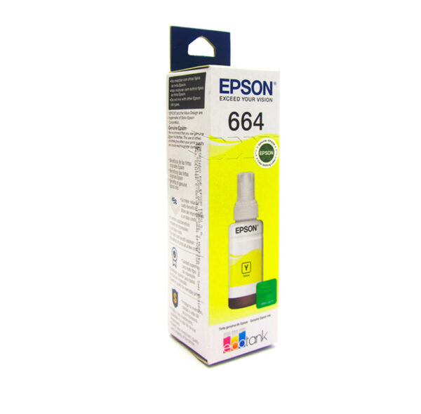 Botella de tinta EPSON T664420, color amarillo, contenido 70ml