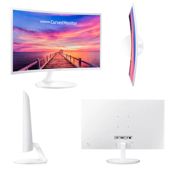 Monitor Samsung LC27F391FHNXZA, 27" VA Curvo, 1920x1080 FHD, HDMI / VGA / Audio. - Imagen 3