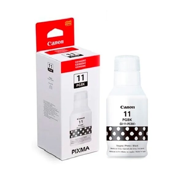 Botella de tinta CANON GI11 Color Negro, 135ml.