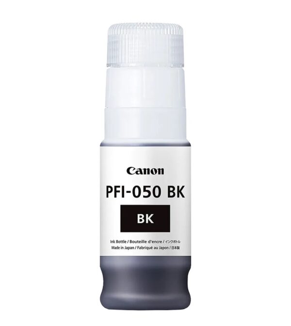 Botella de tinta CANON PFI-050 Color Negro, 70ml.