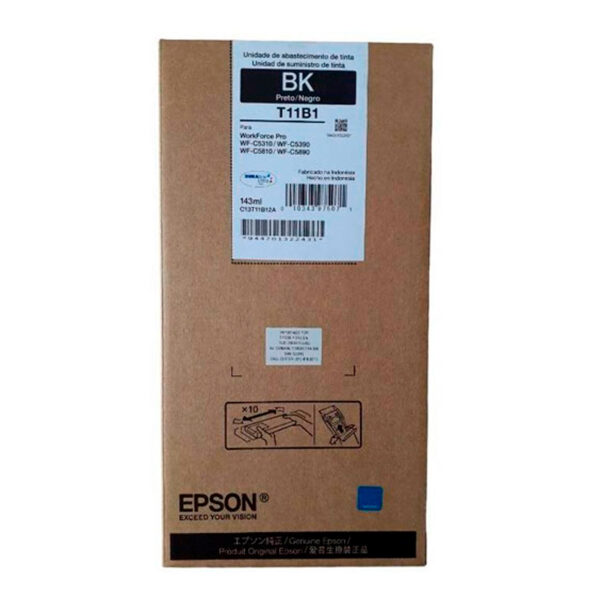 Bolsa de tinta EPSON T11B120-AL Color Negro, 143 ml.