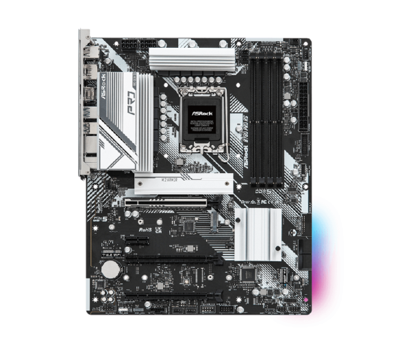 PLACA ASROCK B760 PRO RS, LGA 1700, DDR5 7200MHZ (OC), M.2(PCIE GEN4X4), PCIE 5.0, ATX. - Imagen 2