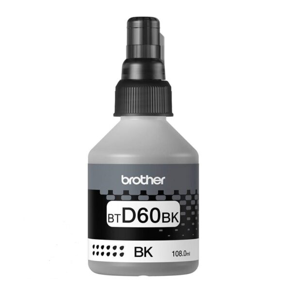Botella de Tinta Brother BTD60BK Color Negro 108ml - Imagen 2