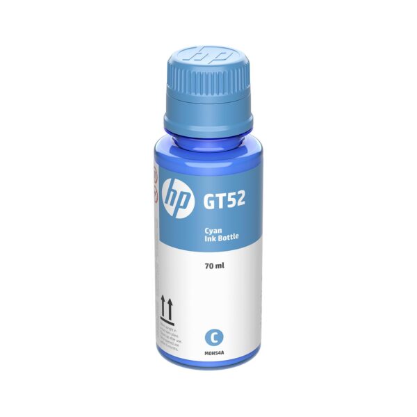 Botella de tinta HP GT52 Color Cian, 70ml.