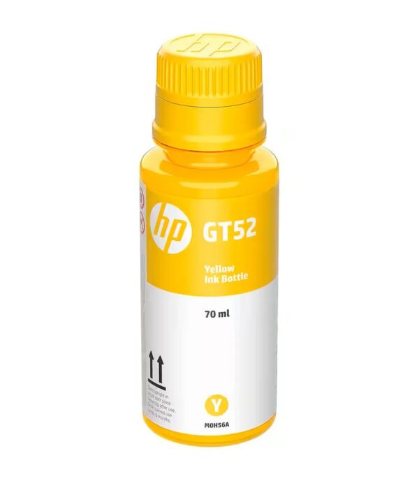 Botella de tinta HP GT52 Color Amarillo, 70ml.