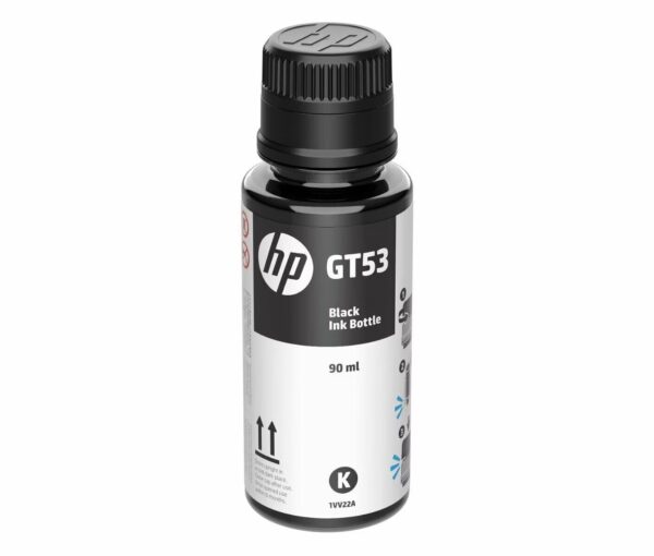Botella de tinta HP GT53 Color Negro, 90ml.