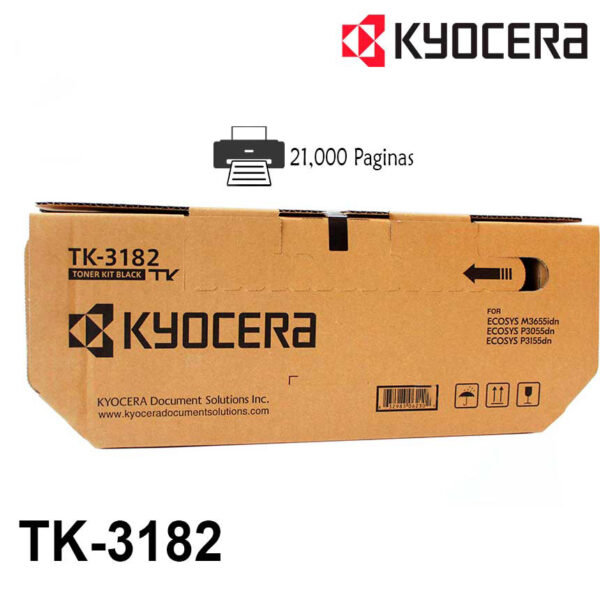 Toner Kyocera TK-3182 Color Negro