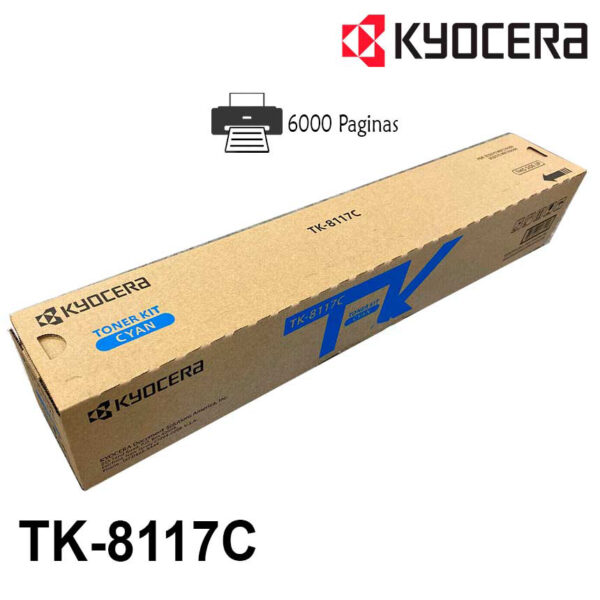 Toner Kyocera TK-8117 Color Cian