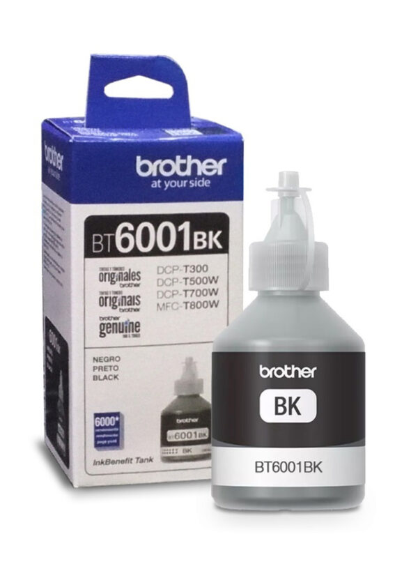 Botella de Tinta Brother BT6001BK Color Negro 108ml - Imagen 2